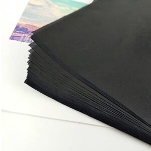 200 Sheets Carbon Paper Graphite Paper Black Carbon Transfer (8.5 x 11.5 inch) Tracing Papers with 5 PCS Embossing Styluses Dotting Tools for Wood Paper Canvas Craft