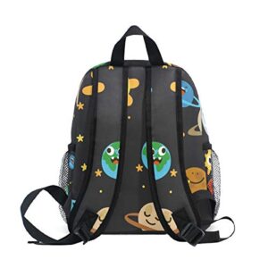 Unisex Kids Backpack Happy Planet Toddler School Bag with Reinforced Straps
