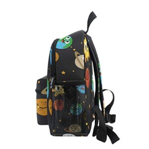 Unisex Kids Backpack Happy Planet Toddler School Bag with Reinforced Straps
