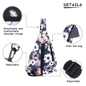 GLOSSYLED Perselief Lightweight Crossbody Backpack Crossbody Backpack for Teen Girl Women