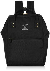 anello grande(アネロ グランデ) women metal clasp backpack small, black (black 19-3911tcx)