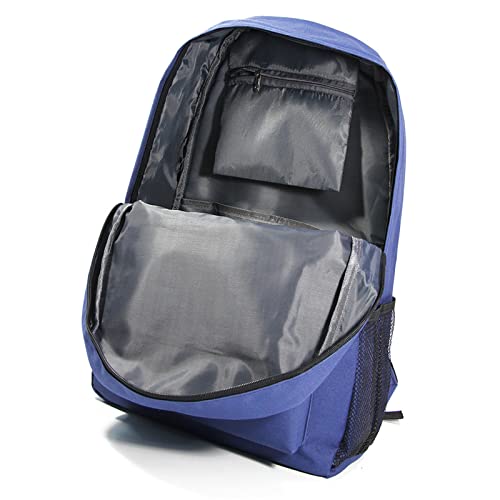 SAZAO Student We Bare Bears School Bookbag Wear-Resistant Canvas Travel Knapsack Waterproof Laptop Backpack for Kid Teen, Black, One Size