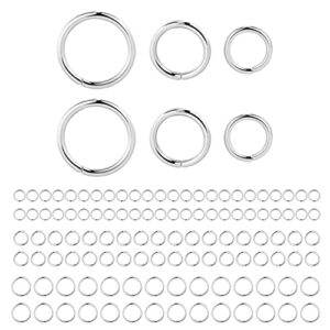 sterling silver jump rings for jewelry making 4mm 5mm 6mm 925 sterling silver open jump rings for diy（60 pcs）