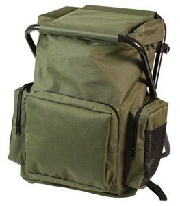 rothco backpack & stool combo pack, olive drab