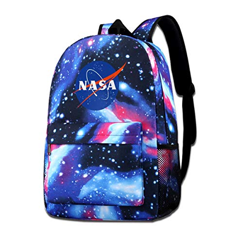 Galaxy Printed Shoulders Bag NASA Astronaut Space Shuttle Rocket Science Geek Fashion Casual Star Sky Backpack For Boys&girls