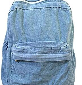 Classic Vintage Denim Bookbags School Bag College Jeans Backpack Daypack Rucksack