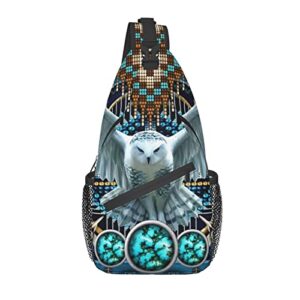 native southwest american indian sling bag,multipurpose shoulder bags travel hiking chest backpack for women men