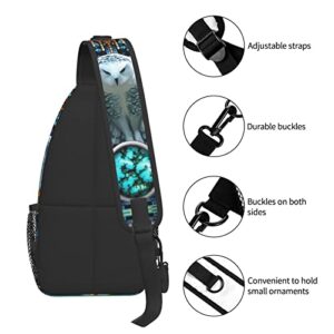 Native Southwest American Indian Sling Bag,Multipurpose Shoulder Bags Travel Hiking Chest Backpack for Women Men