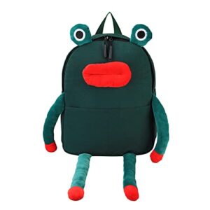 lanpet backpack for school girls/boys , unisex 3d cartoon frog design schoolbag travel daypack