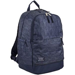 eastsport everyday classic backpack with interior tech sleeve, navy chambray