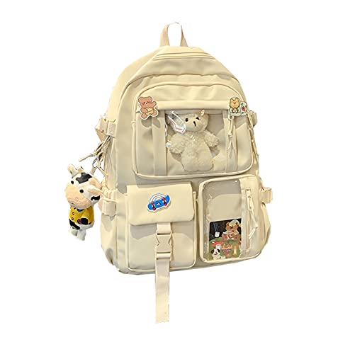 Micjcit College Student Backpack Waterproof And Wear-Resistant Leisure Business Sports Backpack Computer Bag Free Doll