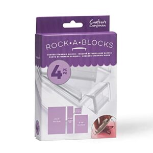 crafter’s companion – craft supplies rockablocks (4 pack) – fits wide variety of stamps