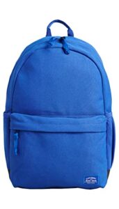 superdry womens unisex essential montana backpack, main zipped compartment mazarine blue size one size