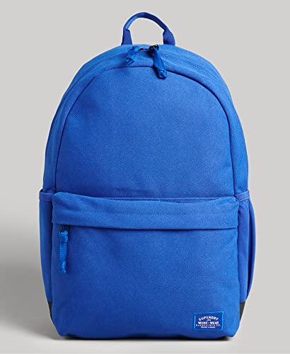 Superdry Womens Unisex Essential Montana Backpack, Main Zipped Compartment Mazarine Blue Size One Size