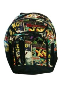 marvel retro backpack with 4 compartments