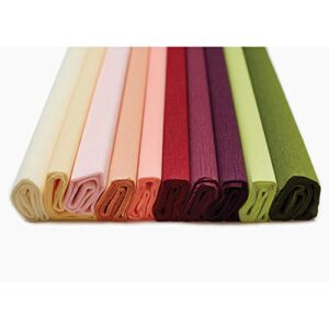 Lia Griffith Extra Fine Crepe Paper Folds Rolls, 10.7-Square Feet, Assorted Colors