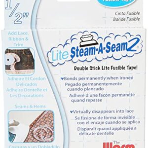 Warm Company Lite Steam-A-Seam 2 Double Stick Fusible Web: 1/2x20 Yds