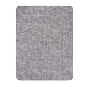 coarse linen repair patches, self-adhesive linen fabric patches, 8x11 inch extra size, multi color, can be used for linen sofa repair and linen clothes repair(8″ x 11″,light grey)