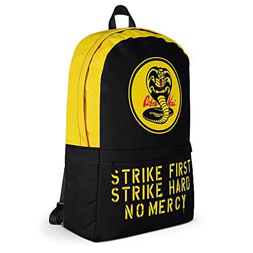 Ripple Junction Cobra Kai Strike First Strike Hard No Mercy Black Backpack Officially Licensed