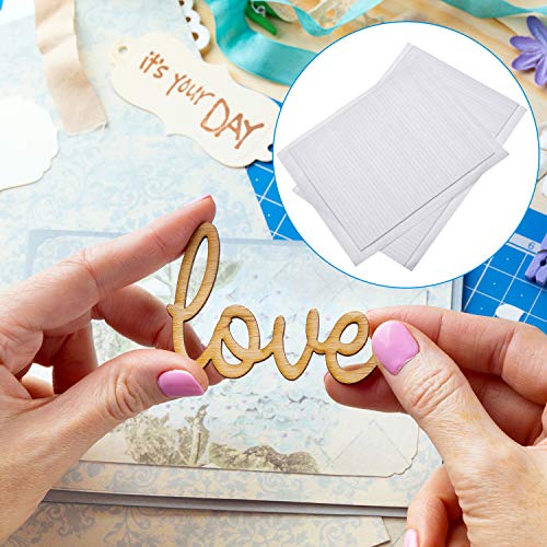 500 Pieces Double Sided Foam Sticky Strips Dual-Adhesive 3D Foam Tapes Foam Pop Strips Adhesive Mount for Shaker Card, Scrapbooking or Office Supplies (3.9 Inch)