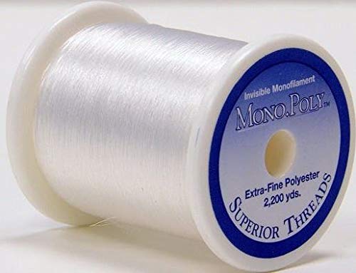 Superior Threads Monopoly Invisible Polyester Thread, 0, Clear