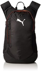 puma final pro backpack, black-fiery coral, one size