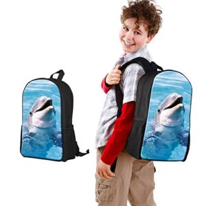 ZRENTAO Kids Backpack for Elementary Cute Schoolbag with Animal 3D Print (L) 11" x (W) 5.5" x (H) 16.5" Lightweight Bookbags for Student