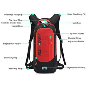 Croogo Bike Backpack Mountain Biking Daypack Water Rucksack Cycling Hiking Skiing Mtb Pack 2L Water Bladder,Yellow-SD-OT04