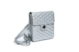 lux de ville twisted backpack (silver)