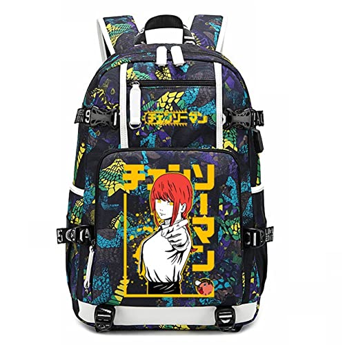 GO2COSY Anime Chainsaw Man Backpack Daypack Student Bag Bookbag School Bag Style B11