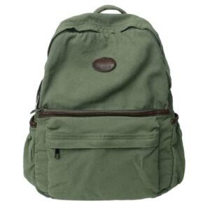 rrrwei vintage casual lightweight canvas backpack school bag travel daypack laptop backpack ,durable rucksack,travel notebook bag (green)