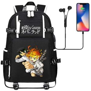 go2cosy anime the promised neverland backpack daypack student bag school bag bookbag shoulder bag