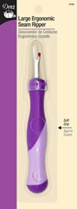 dritz large ergonomic soft grip, 1 count, purple seam ripper