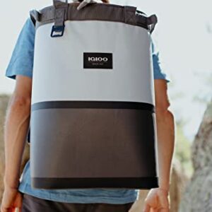 Igloo Gray Welded Water Resistant 46 Can Cinch Backpack