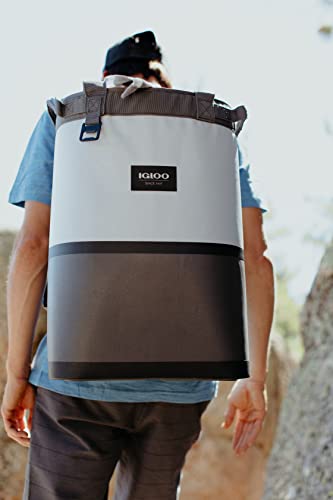 Igloo Gray Welded Water Resistant 46 Can Cinch Backpack