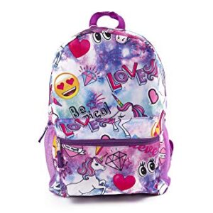 Fab Starpoint Unicorn Backpack for Girls with Headphones – Large, 16 inch, Girls School Backpack Set