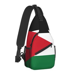 sling backpack – palestine flag multipurpose daypacks for unisex young adult