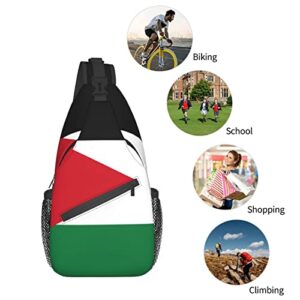 Sling Backpack - Palestine Flag Multipurpose Daypacks For Unisex Young Adult