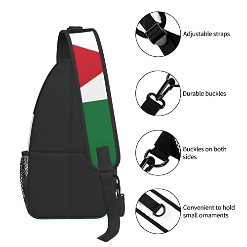 Sling Backpack - Palestine Flag Multipurpose Daypacks For Unisex Young Adult