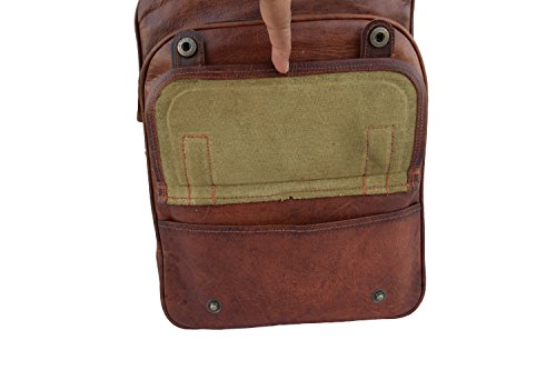 Vintage Leather Backpack Shoulder Bag Fits 13 Inch MacBook / Laptop | Men Women Office Rucksack | Unisex Teens College School Book Bags