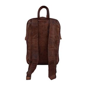 Vintage Leather Backpack Shoulder Bag Fits 13 Inch MacBook / Laptop | Men Women Office Rucksack | Unisex Teens College School Book Bags