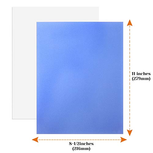 Colored Vellum Paper 8.5 x 11, Cridoz 9 Colors Transparent Clear Vellum Paper Translucent Tracing Paper Printable Vellum Drafting Sheets for Printing Drawing Ink Jet Laser Printer