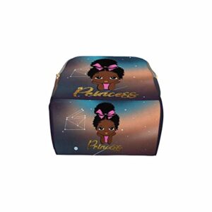 Newcos Personalized African Black Girl Diaper Bag Backpack with Name Custom Afro Princess Mommy Nursing Baby Bags for Women, One Size