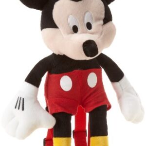 Disney Little Girls' Mickey Plush 3D Backpack, Red, One Size