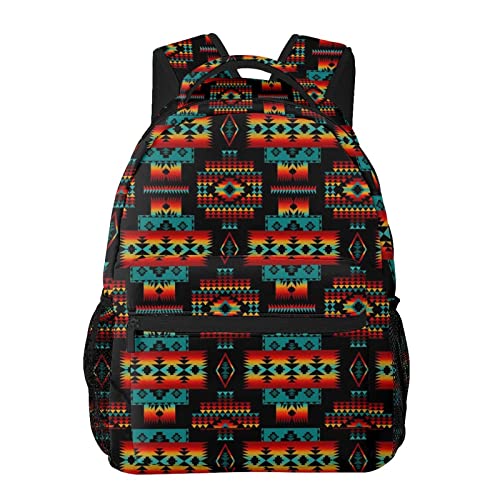 Indian Native American School Backpack Bookbags Laptop Backpacks Camping Travel Outdoor Shoulder Bag for Teen Men Women