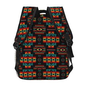 Indian Native American School Backpack Bookbags Laptop Backpacks Camping Travel Outdoor Shoulder Bag for Teen Men Women