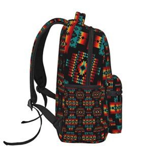 Indian Native American School Backpack Bookbags Laptop Backpacks Camping Travel Outdoor Shoulder Bag for Teen Men Women