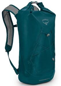 osprey transporter roll top waterproof backpack 18, night jungle blue
