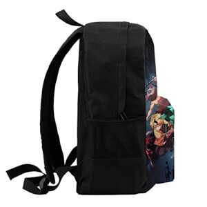 Horckey Anime Backpack Unisex Large Kimetsu No Yaiba Casual Bag Lightweight Multipurpose Travel Laptop Backpack