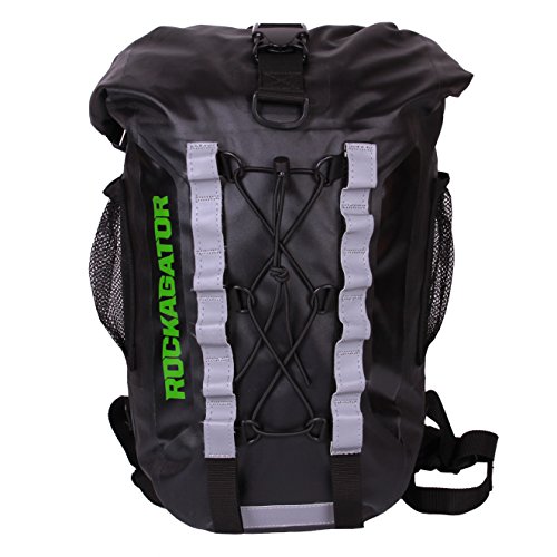 Rockagator Firebreak Ultralight 25-Liter Waterproof Backpack (Black/Green, 25 Liter)